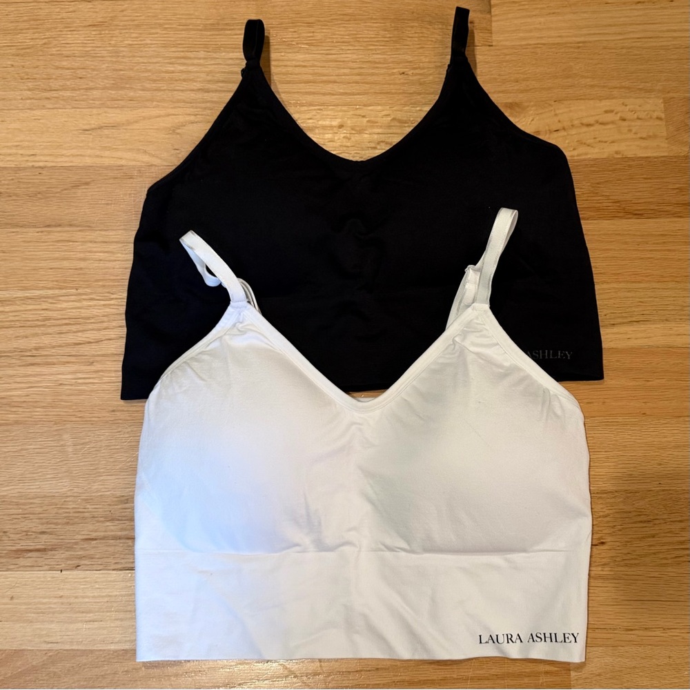 Laura Ashley Removable Padding Sports Bras Women's Plus Size 3X Bundle LOT of 2